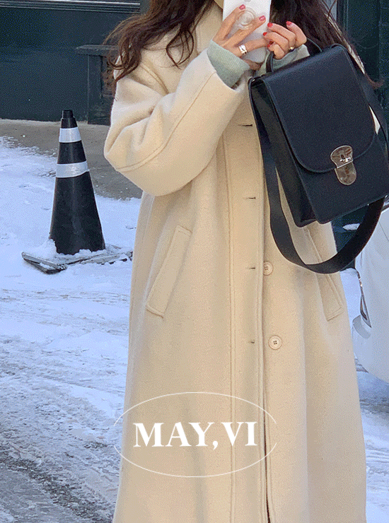 [Mayvi] Snow coat (2 color),울 70%,알파카 10%