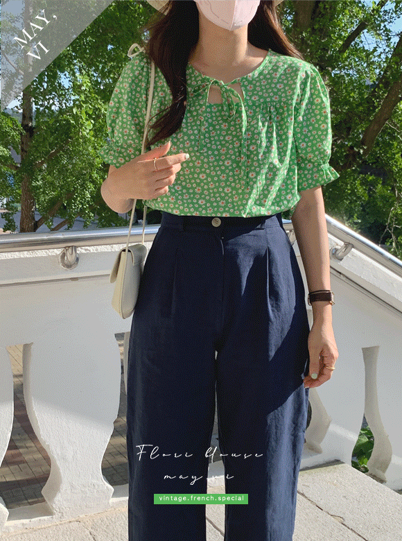 [Mayvi] 플로리 blouse (2 color)