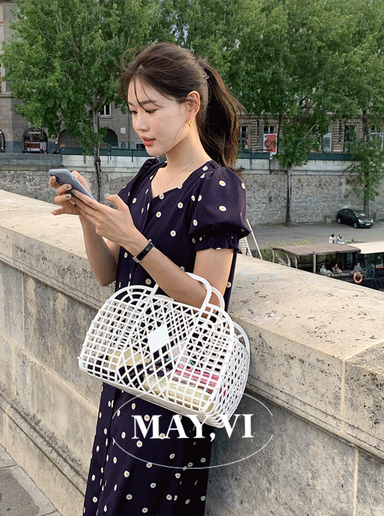 [Mayvi] Nean flower dress (2 color)