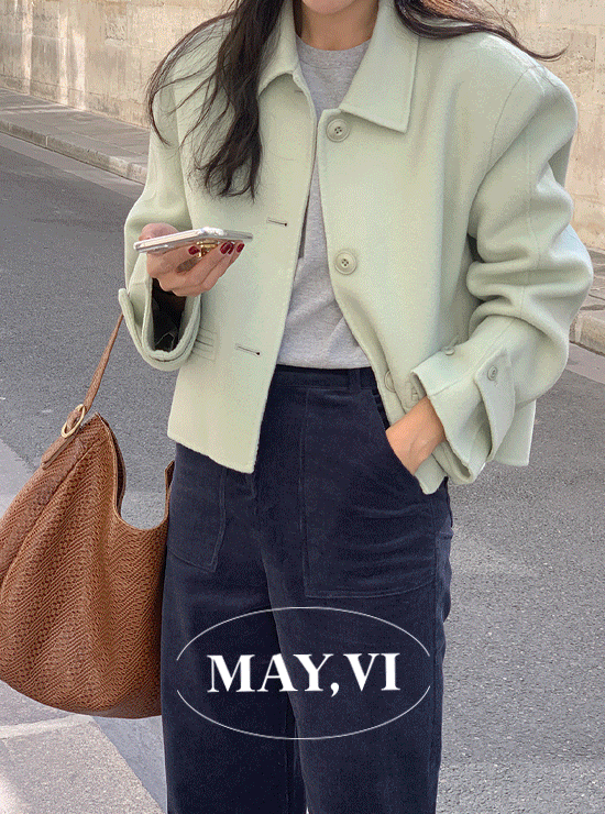 [Mayvi] Reto short handmade coat (3 color), 울 90%